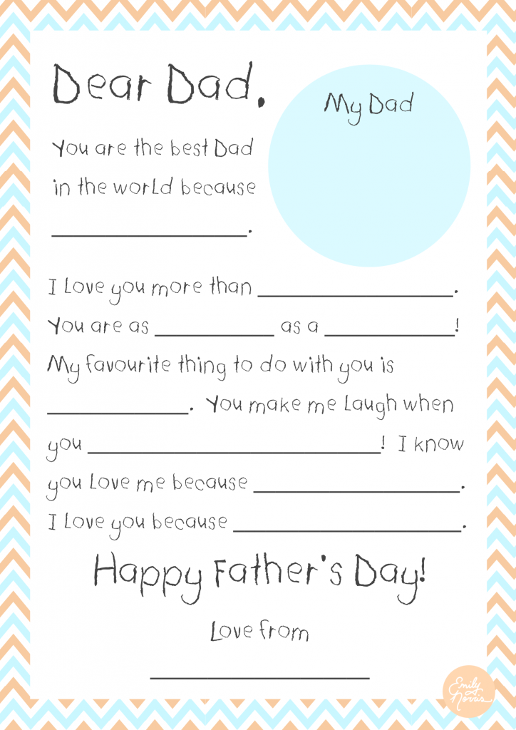 Father's Day printable Emily Norris